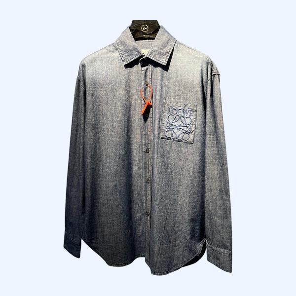 로에베 그라데이션 자수 포켓셔츠