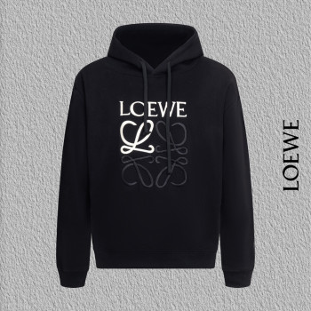 로에베 클래식 자수 후드 스웨트 셔츠