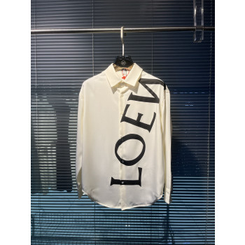 로에베 프린트 실크셔츠