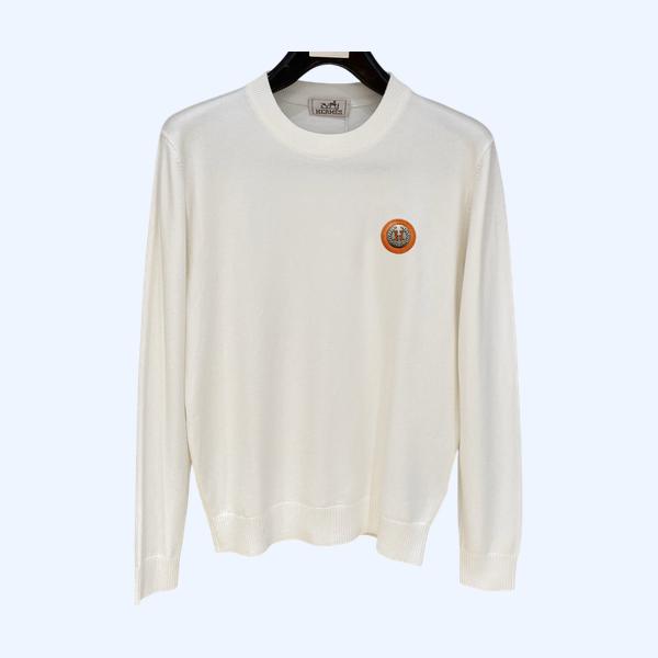 에르메스 라운드넥 니트