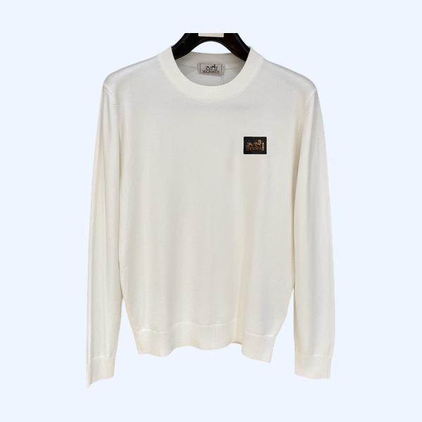 에르메스 라운드넥 니트