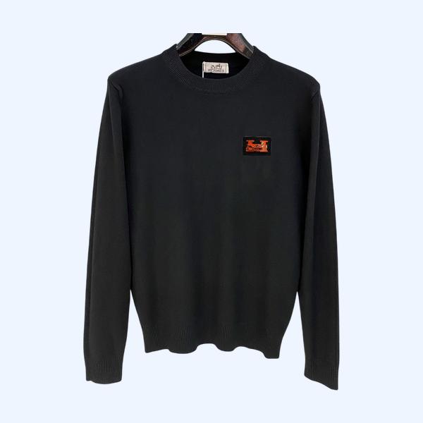 에르메스 라운드넥 니트