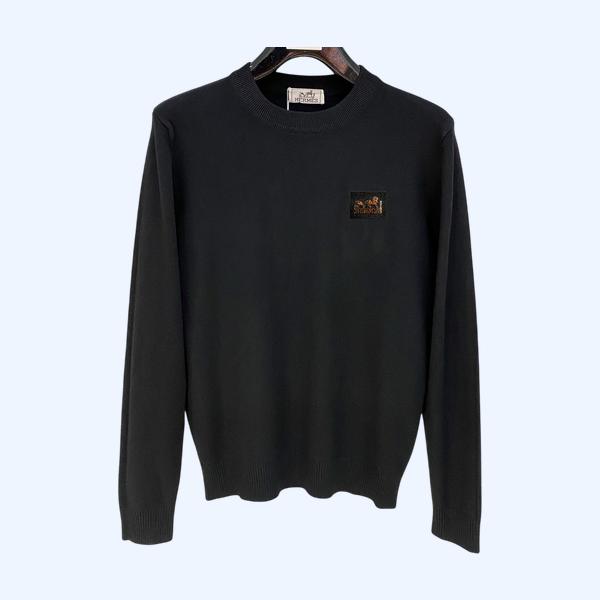 에르메스 라운드넥 니트 수웨터