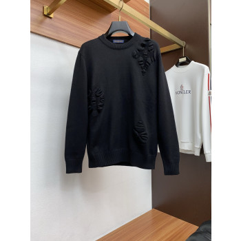 LV 혼방 라운드넥 스웨터