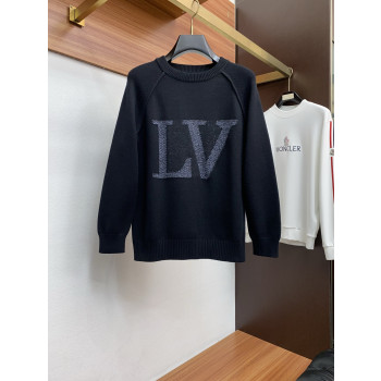 LV 혼방 라운드넥 스웨터