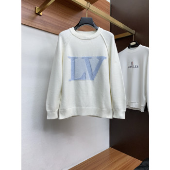 LV 혼방 라운드넥 스웨터