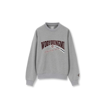 우영미 렌티큘러 로고 스웨트셔츠