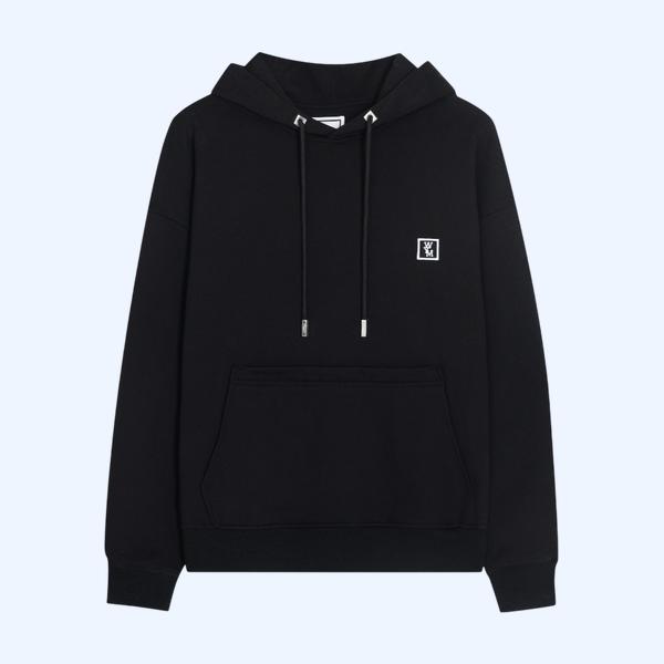 우영미 무늬 후드티