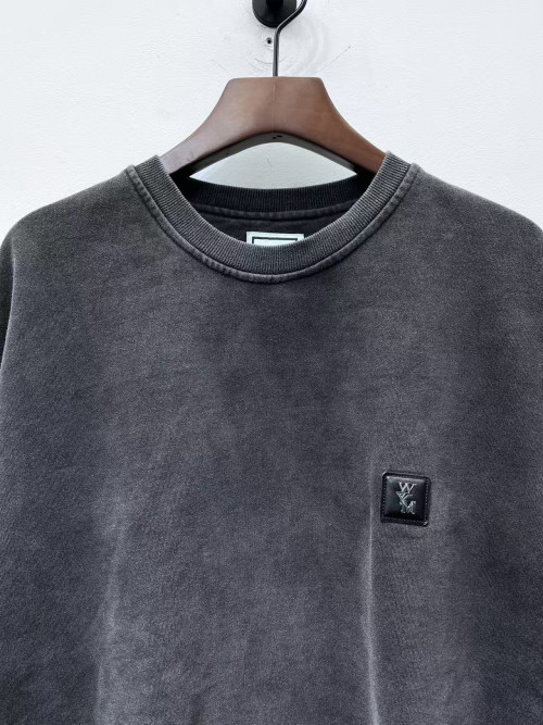 우영미 페이디드 로고 테리셔츠