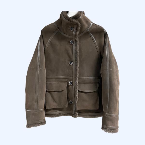 발랜시아가 레트로 스웨이드재킷