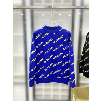 발랜시아가 풀 로고 니트