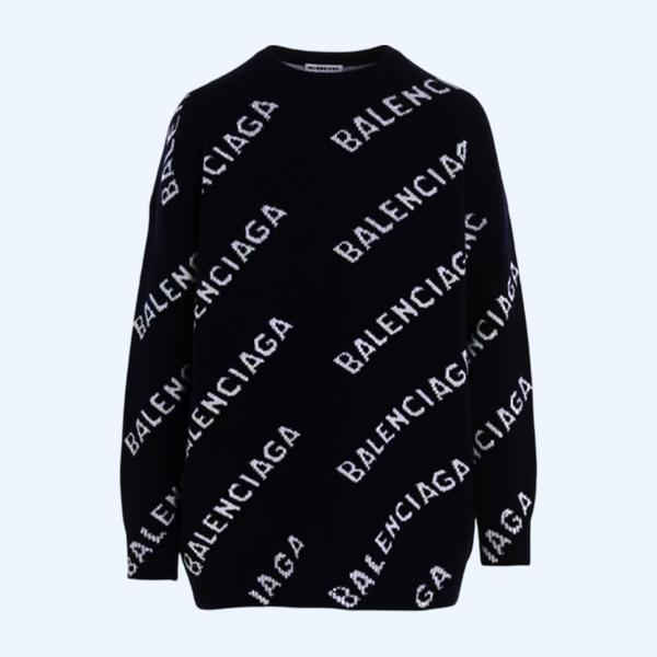 발랜시아가 풀 프린트 양면 스웨트