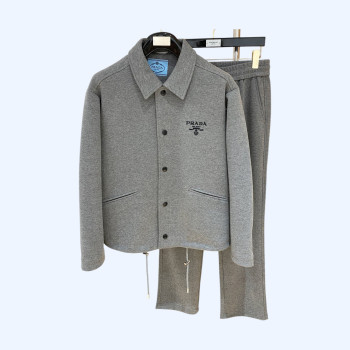 프라다 헤비웨이트 울 캐시미어 수트 세트