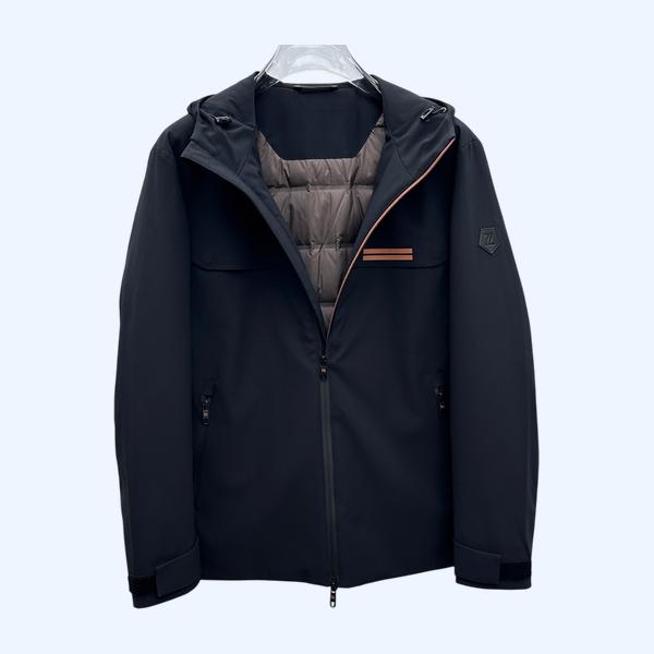 제냐 후드 다운재킷