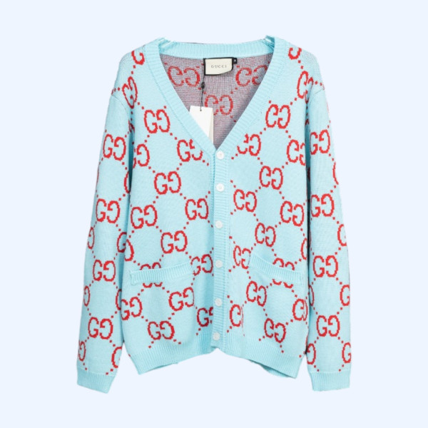 구찌 프린트 니트 가디건