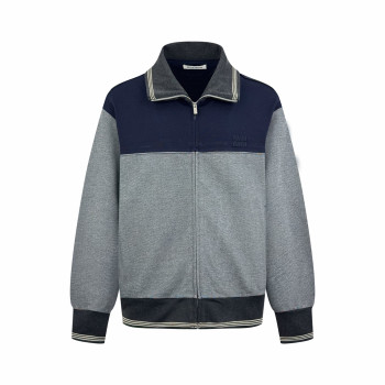 미우미우 자수 로고 지퍼 재킷