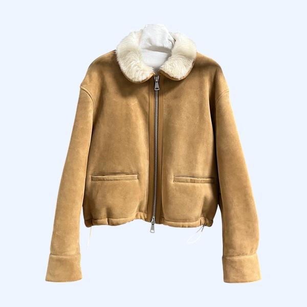 미우미우 퍼 올인원 재킷