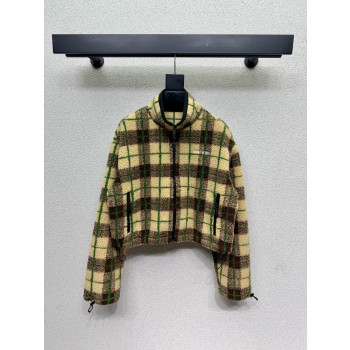 미우미우 체크 재킷