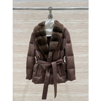 LP 벨트 밍크 재킷