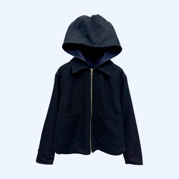 팬디 리버서블 후드 재킷