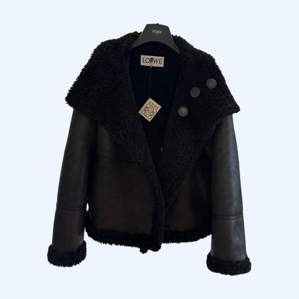 로에베 모터사이클 스웨이드 재킷