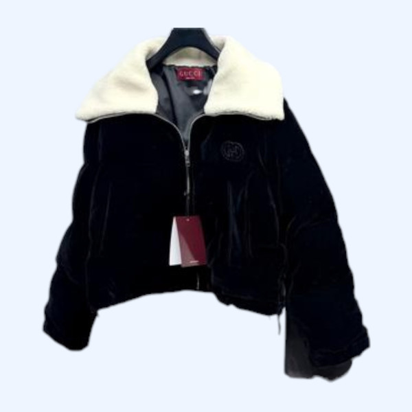 구찌 코듀로이 다운재킷