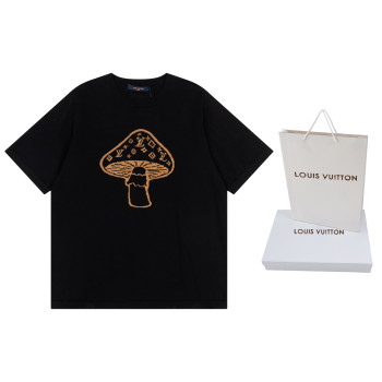 LV 모자이크 크루넥 반팔 티셔츠