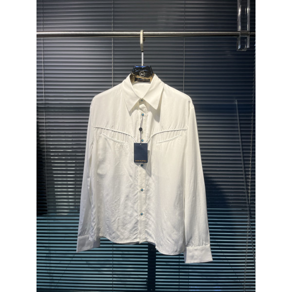 LV 자수 패치워크 셔츠