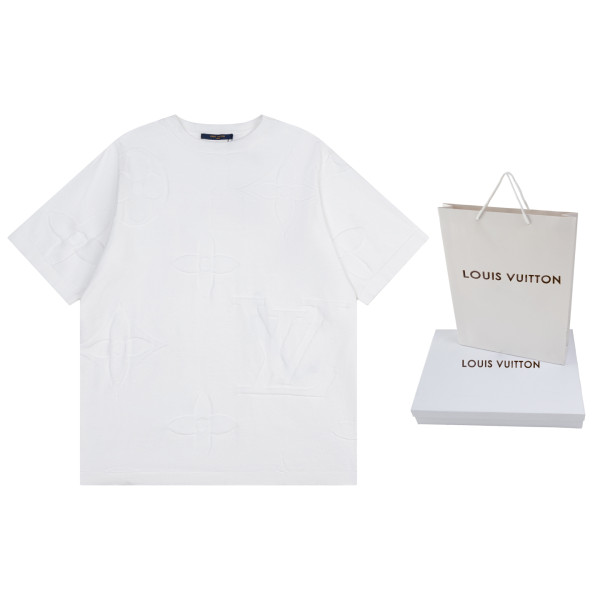 LV 자카드 울니트 반팔 티셔츠