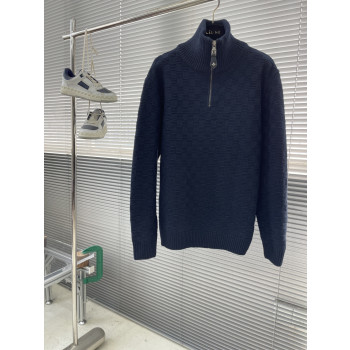 LV 체커보드 하프지퍼 스웨터