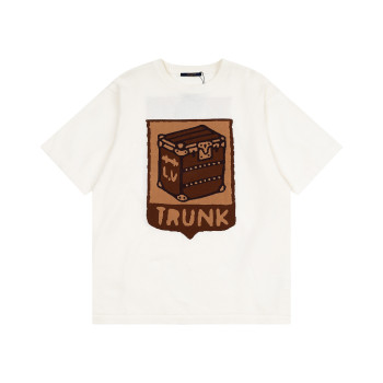 LV 트레져 체스트 자카드 크루넥 반팔티셔츠