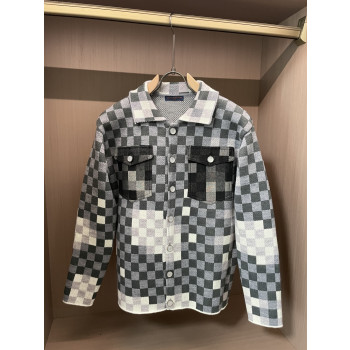 LV 혼방 가디건 스웨터