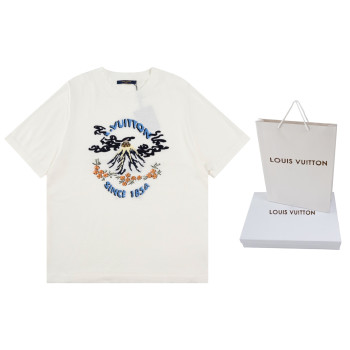 LV 후지산 울반팔 티셔츠