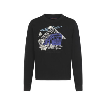 루이비통 자수 크루넥 스웨타