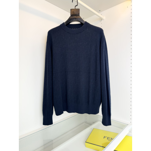 펜디 클래식 로고 라운드넥 스웨터