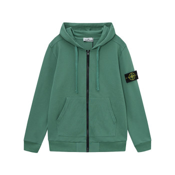 스톤아일랜드 클래식 커프 후드지퍼 가디건