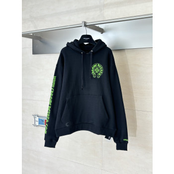 크롬하츠 말발굽 프린트 후드티