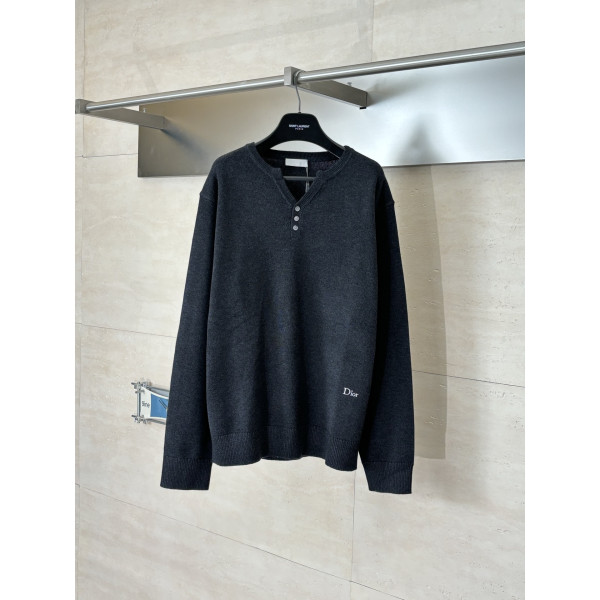 디올 쓰리버튼 울 브렌드 풀오버 셔츠