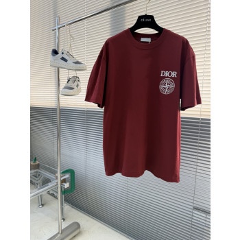 디올 커스텀 코튼 레터로고 디셔츠