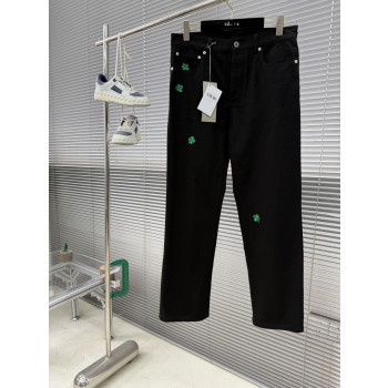 디올 클로버 코튼 투윌 팬츠