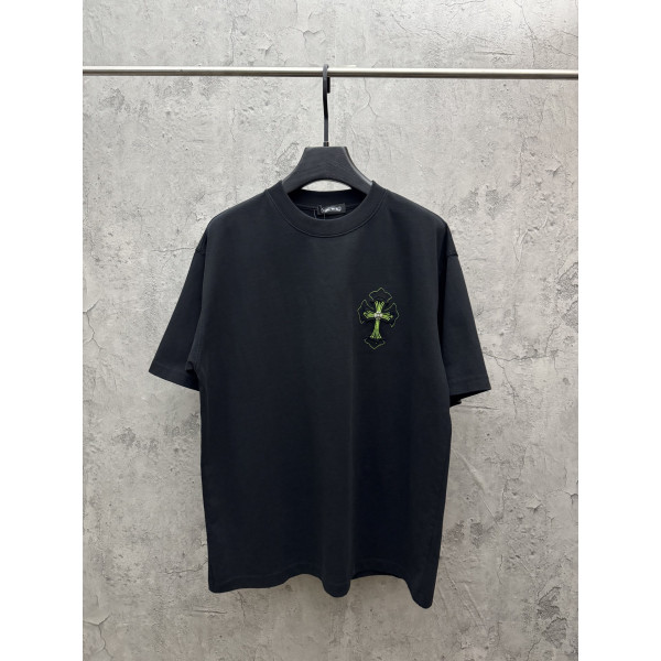 크롬하츠 플라워 패치 자수 반팔