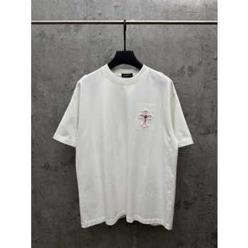 크롬하츠 플라워 패치 자수 반팔