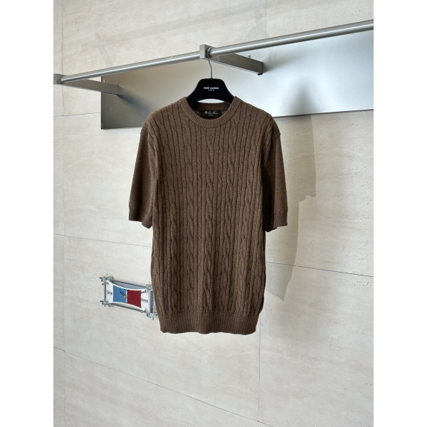 LP 니트 라운드넥 반팔