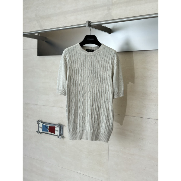 LP 니트 라운드넥 반팔