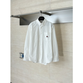 버버리 자수 코튼 옥스포드 셔츠