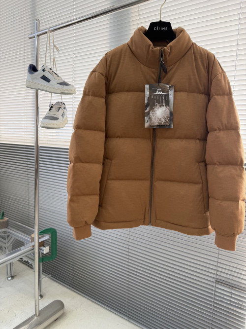 제냐 스탠트넥 울 다운재킷