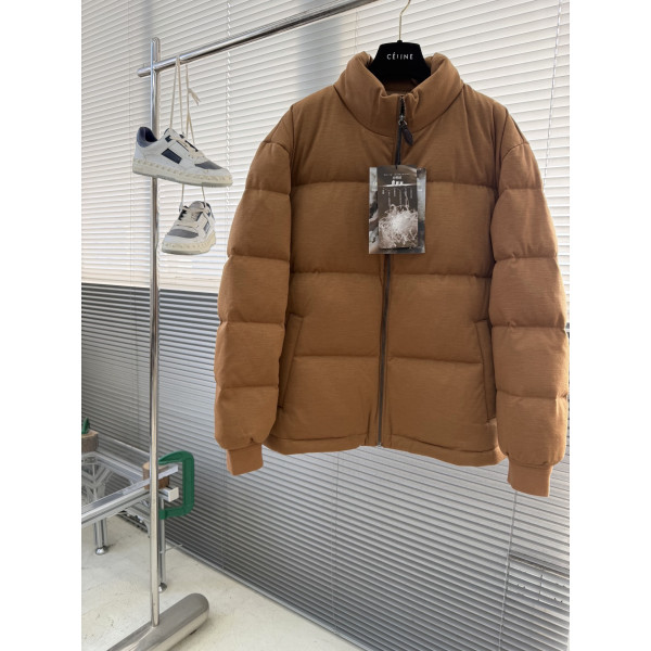 제냐 스탠트넥 울 다운재킷