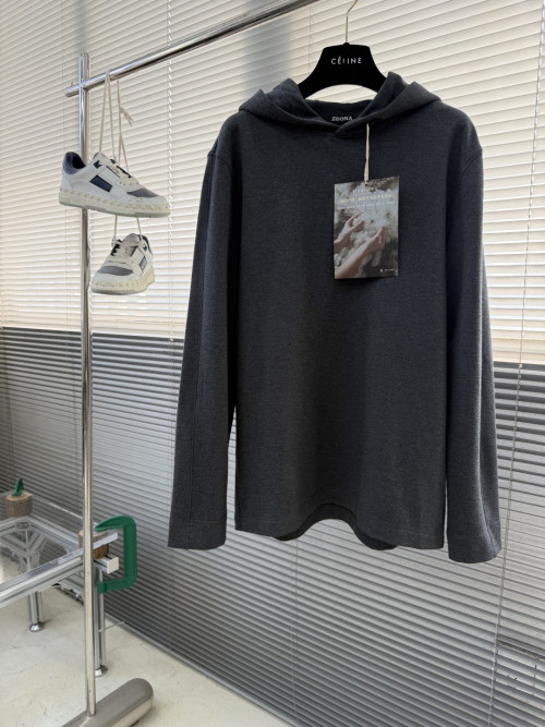 제냐 울 스웨이트 후드티