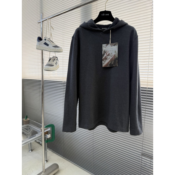 제냐 울 스웨이트 후드티