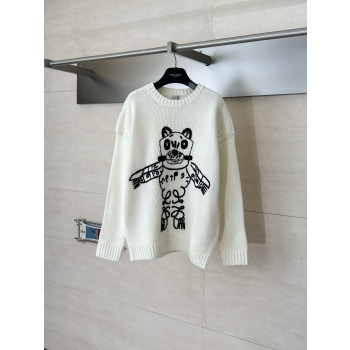 로에베 자수 울 스웨터